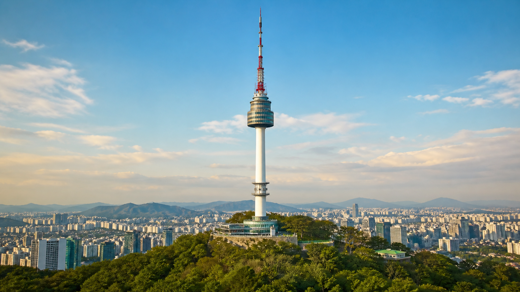 南山に立つNソウルタワーのイメージ